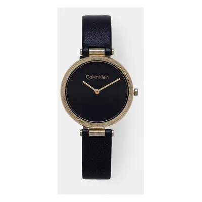 Calvin Klein zegarek damski kolor czarny 25100017