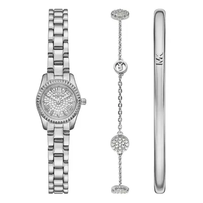 Michael Kors zegarek i bransoletki damski kolor srebrny MK4948SET