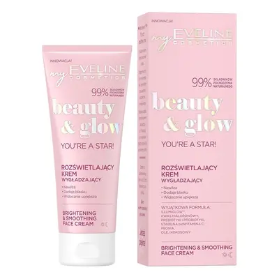 Eveline Cosmetics Beauty & Glow Rozświetlający krem wygładzający Balsamy do ciała 75 ml