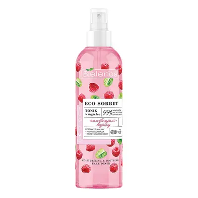 Bielenda ECO SORBET Malina - tonik w mgiełce - nawilżająco-kojący Toniki do twarzy 200 ml