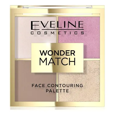 Eveline Cosmetics Wonder Match Paleta do konturowania twarzy, 02 Konturowanie twarzy 10 g