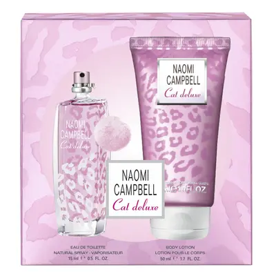 Naomi Campbell Cat deluxe Zestaw upominkowy EDT 15ml Balsam do ciała 50ml Zestawy perfum 1 ct