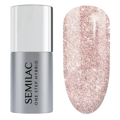 Semilac One Step Hybrid Lakiery do paznokci 7 ml S245 Glitter Rosa Beige