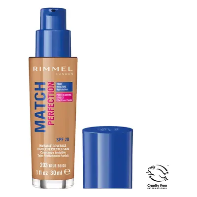 Rimmel London Match Perfection Foundation Podkłady 30 ml 203 - BEIGE