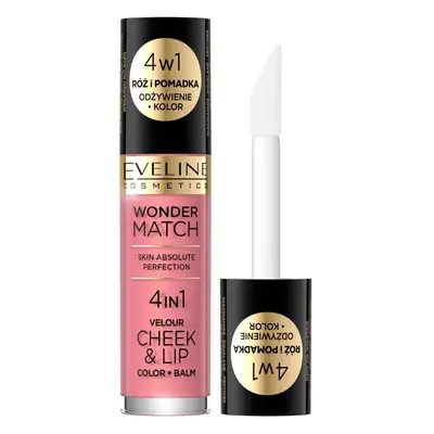 Eveline Cosmetics Wonder Match Velour Cheek&Lip Róż i pomadka w płynie, nr 03 Róż do policzków 4