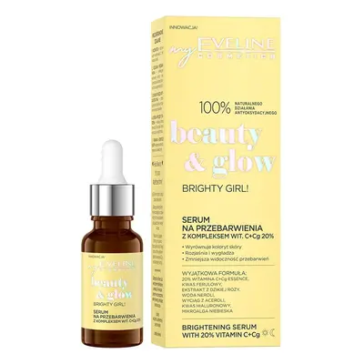 Eveline Cosmetics Beauty & Glow Serum na przebarwienia z kompleksem wit. C + Cg 20% 18 ml Damski