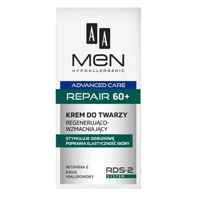 AA COSMETICS Men Advanced Care Repair 60+ Krem do twarzy regenerująco-wzmacniający Kremy do twar