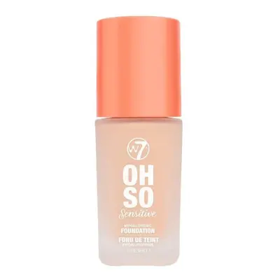 W7 OH SO SENSITIVE Foundation HIPOALERGICZNY PODKŁAD Natural Beige Podkłady 30 ml SAND BEIGE