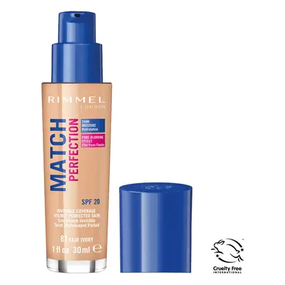 Rimmel London Match Perfection Foundation Podkłady 30 ml 81 - Fair Ivory