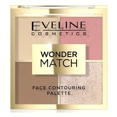 Eveline Cosmetics Wonder Match Paleta do konturowania twarzy, 02 Konturowanie twarzy 10 g