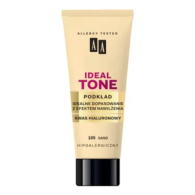 AA COSMETICS Make Up Ideal Tone podkład perfekcyjne dopasowanie 105 sand 30ml Podkłady