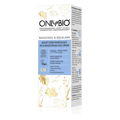 OnlyBio Bakuchiol&Skwalan Krem nawilżający bogaty 50ml Kremy do twarzy