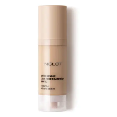 Inglot PIELĘGNACYJNY PODKŁAD DO TWARZY SKIN FOCUSED SPF 50 INGLOT 312 TAN ROSE Podkłady 30 ml 30