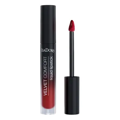 Isadora Makijaż jesienny Velvet Comfort Matowa pomadka w płynie Szminki 4 ml 64 Cranberry Love