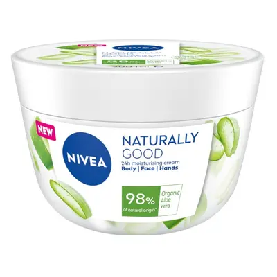 NIVEA NIVEA® Naturally Good Krem do ciała, twarzy i rąk z organicznym aloesem, 200 ml Olejki do 