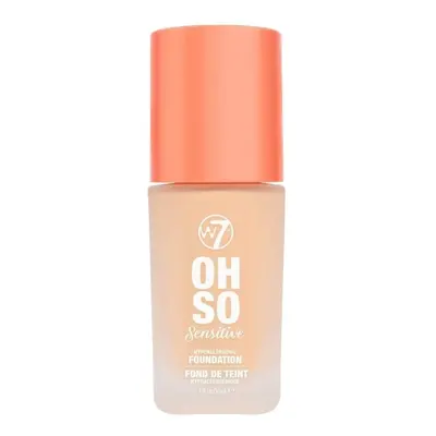 W7 OH SO SENSITIVE Foundation HIPOALERGICZNY PODKŁAD Natural Beige Podkłady 30 ml FRESH BEIGE