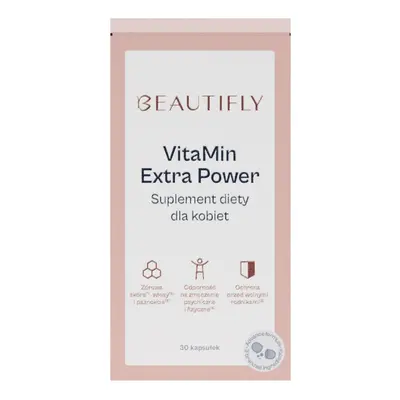 Beautifly VitaMin Extra Power Suplement diety dla kobiet Anti-Aging 1 ct