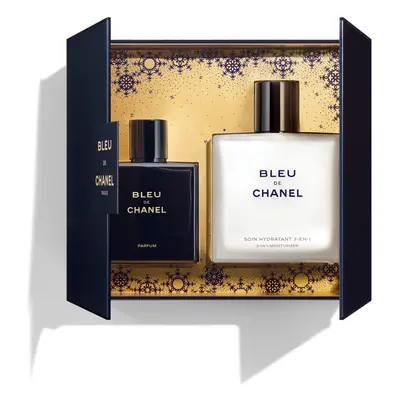 CHANEL CHANEL ZESTAW BLEU DE CHANEL W OZDOBNYM PUDEŁKU PERFUMY 50 ML I KREM NAWILŻAJĄCY 3W1 90 M