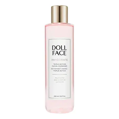 Doll Face Invigorate Triple-Action Facial Cleanser Kremy do twarzy 240 ml Biały