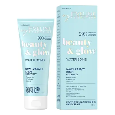 Eveline Cosmetics Beauty & Glow Nawilżający krem odżywczy Balsamy do ciała 75 ml