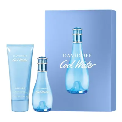 Davidoff Cool Water Woman Eau de Toilette 30ml + Bodylotion 75ml Zestawy perfum 1 ct Damski