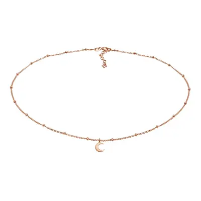 Elli Damski choker kulka półksiężyc astro ze srebra próby 925 Naszyjniki 1 ct