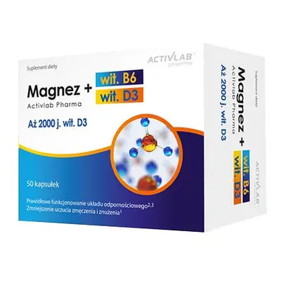 Magnez witamina B6 witamina D3 Activlab Pharma