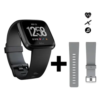 Second Life - Smartwatch Fitbit Versa + pasek - Stan Bardzo Dobry