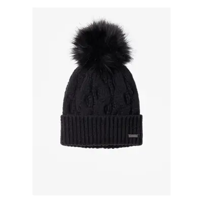 Czapka zimowa damska Columbia Boundless Days Cable Knit Pom Beanie - black