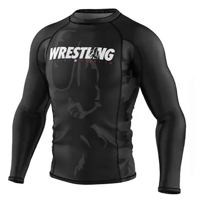 Koszulka sportowa męska Rashguard do MMA EXTREME HOBBY BOLD WRESTLING