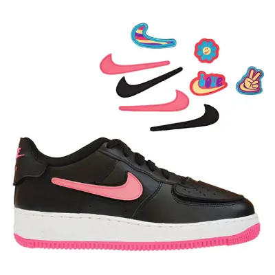 Buty sportowe dla dzieci Nike Air Force 1/1 Hyper Pink GS z Swooshami