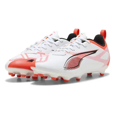 Młodzieżowe buty ULTRA PLAY FG/AG PUMA White Black Glowing Red