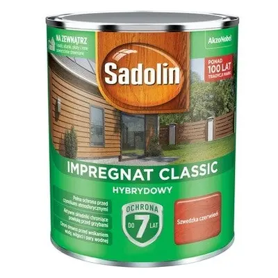 Impregnat hybrydowy Sadolin Classic szwedzka czerwień 0,75l