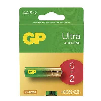 Bateria alkaliczna GP ULTRA AA LR6 1,5V 6+2szt