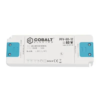 Zasilacz LED CobaltElectro PFV-B 12V 60W IP20