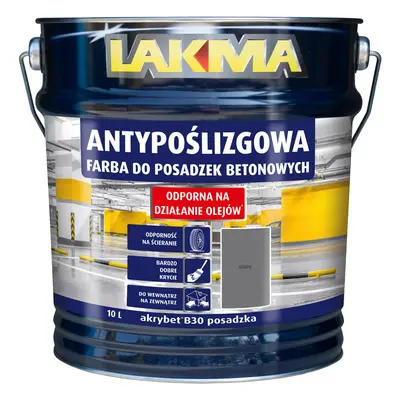 Farba do posadzek betonowych Akrybet B30 szary 10l