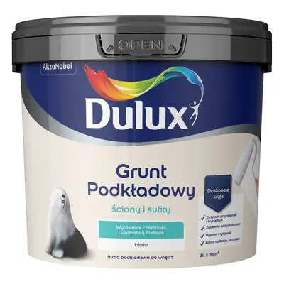 Farba podkładowa Dulux Grunt biały 3l