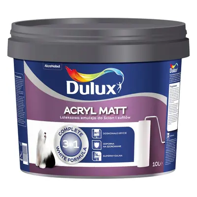 Farba Dulux Acryl Matt biała 10l