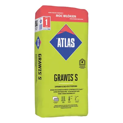 Zaprawa klejąca do styropianu Atlas Grawis S 25 kg