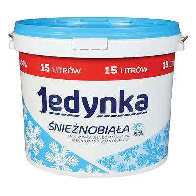 Farba Jedynka Śnieżnobiała biała 15l