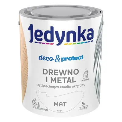 Farba Jedynka Deco&Protect matowa biały 5l