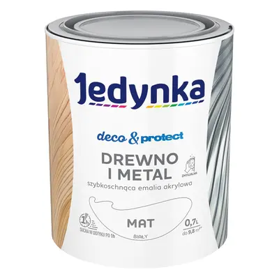 Farba Jedynka Deco&Protect matowa biały 0,7l