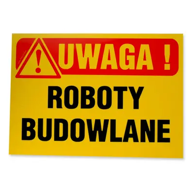 Znak informacyjny ROBOTY BUDOWLANE Tb-3 K