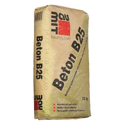 Gotowa sucha mieszanka Beton B-25 Baumit 25 kg, wzmocniona