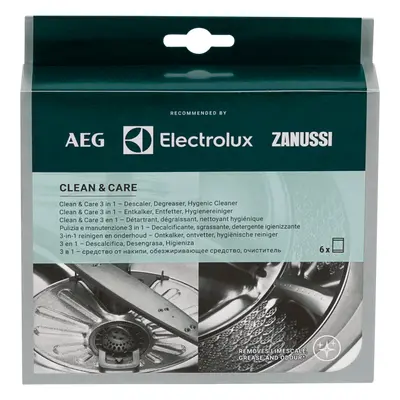 Electrolux Preparat do pralki i zmywarki 3w1 CLEAN&CARE (6szt) - odtłuszczacz + odkamieniacz + ś