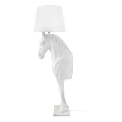 Lampa podłogowa KOŃ HORSE STAND M biała - włókno szklane