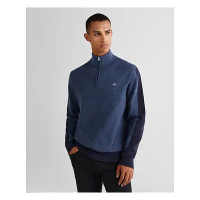 Gant Sweter Melanżowy Half-Zip