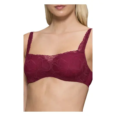 Triumph biustonosz usztywniany balconette Body Make-Up Illusion Lace 10219845-00EW (bordowy)