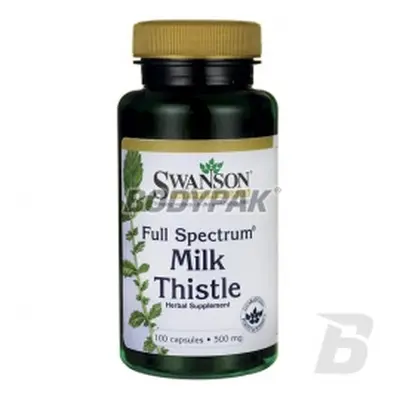 Swanson Full Spectrum Milk Thistle 500mg - 100 kaps.