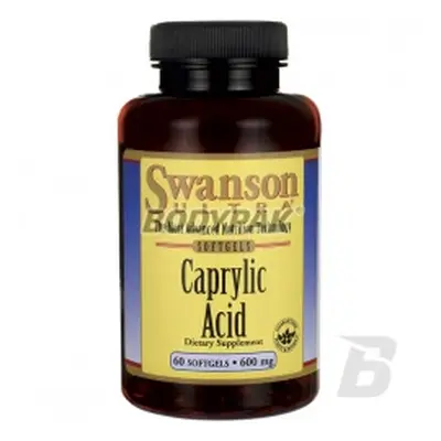 Swanson Caprylic Acid [Kwas Kaprylowy] 600mg - 60 kaps.